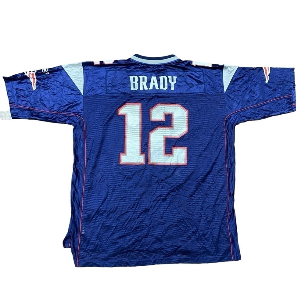 NFL Reebok ON FIELD New England Patriots Tom Brady #12 Jersey Size 2XL